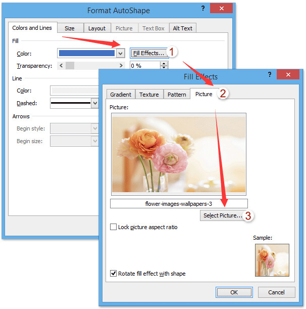Cách chỉ chèn hình nền vào full một trang Word 6